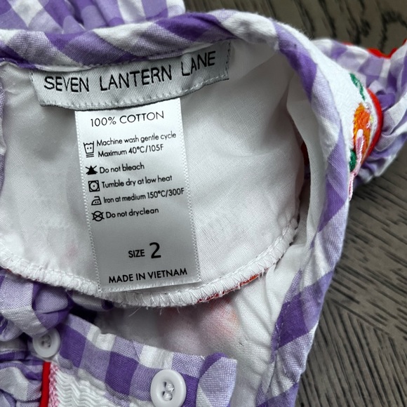 Seven lantern lane smocked bubble - Picture 3 of 4